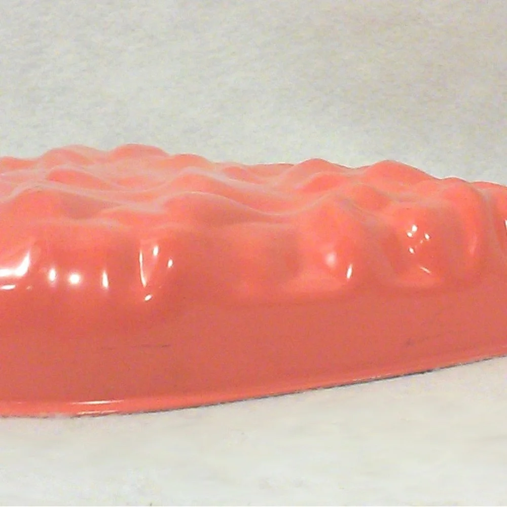 Vintage Orange Christmas Tree Cake Pan Jello Mold